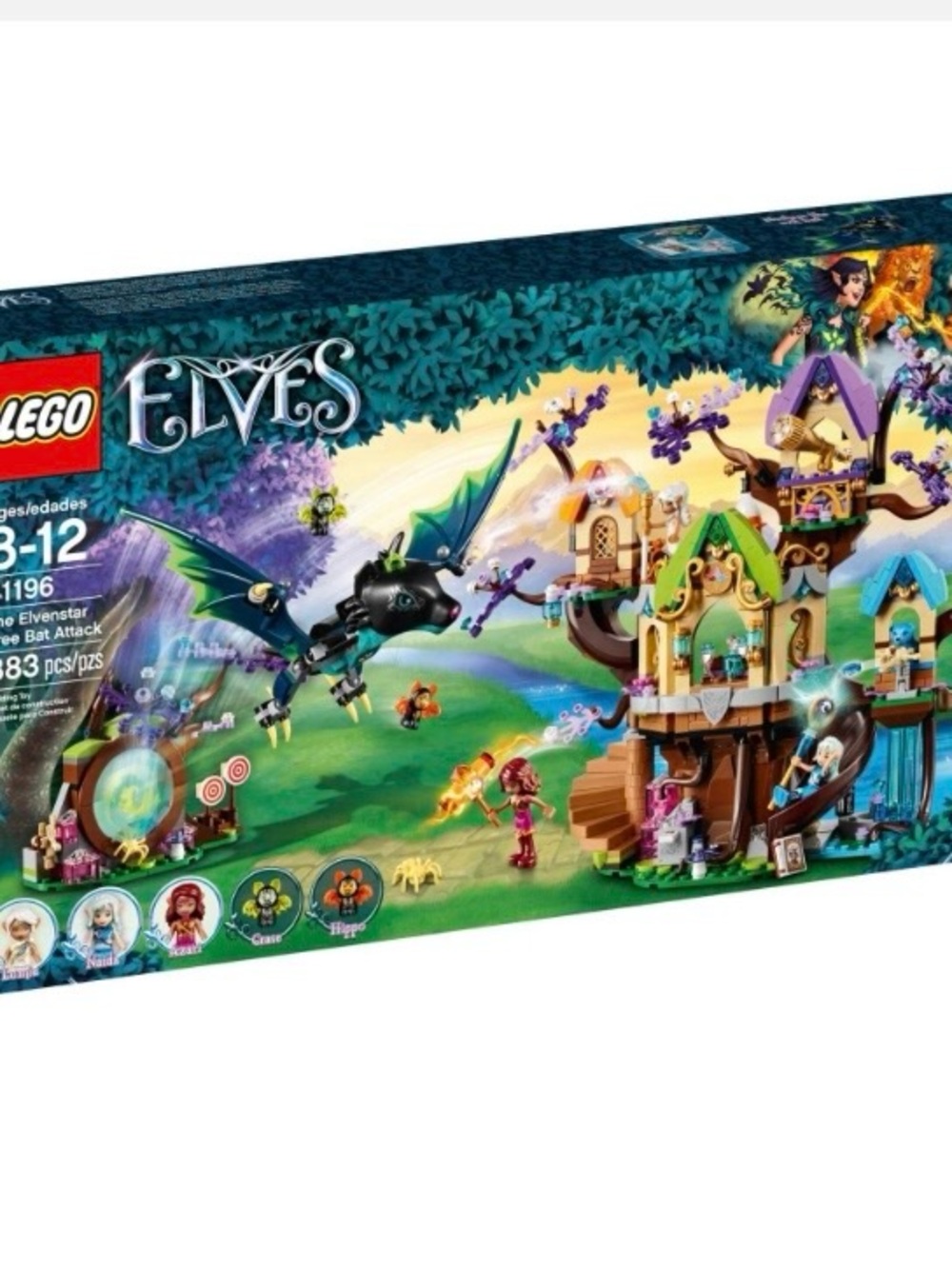 Factory Sealed NIB Retired LEGO 41196 Elves The Elvenstar Tree Bat Attack